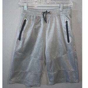 YJM APPAREL Shorts Boys XL 18 Gray Faux Draw String Pockets Basketball Lounge